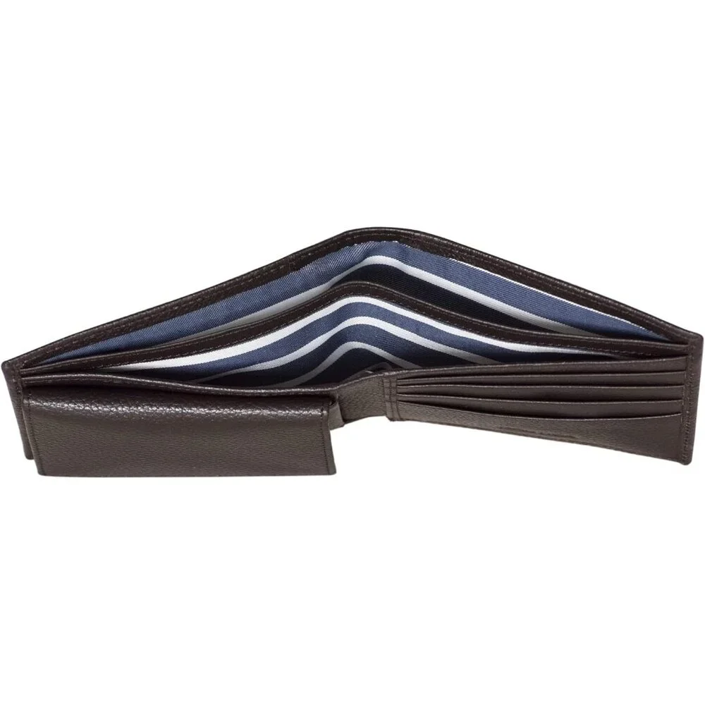 Men's Classic Leather Bifold RFID Wallet (Available in Smooth or Pebble Grain)